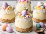 Mini Easter Cheesecake Jar with Whipped Cream Topping