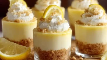 Mini Lemon Cheesecake Cups Freshly Made