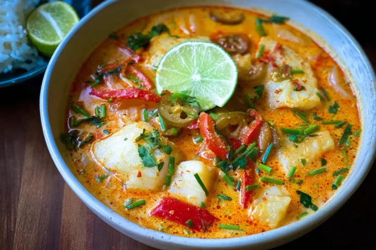 Vibrant Moqueca (Brazilian Fish Stew) Ready to Serve