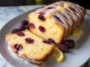 Delicious Mulberry Lemon Ricotta Cake Slices on a Plate