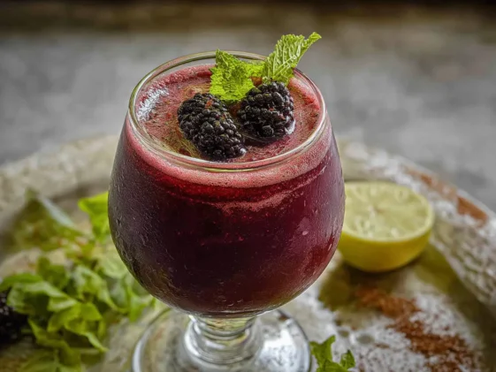 Delicious Mulberry Lemonade