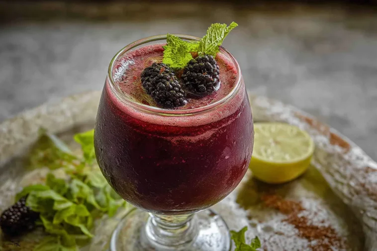Delicious Mulberry Lemonade