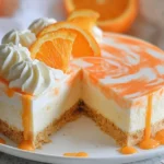 Delicious No-Bake Orange Creamsicle Cheesecake