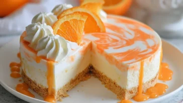 Delicious No-Bake Orange Creamsicle Cheesecake