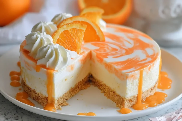 Delicious No-Bake Orange Creamsicle Cheesecake