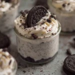 Delicious No-Bake Oreo Cheesecake Cups with Crushed Oreos