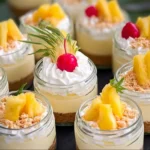 No Bake Pineapple Cheesecake Slice