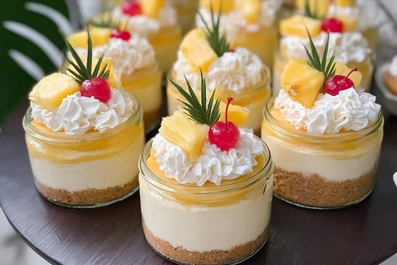 No Bake Pineapple Cheesecake