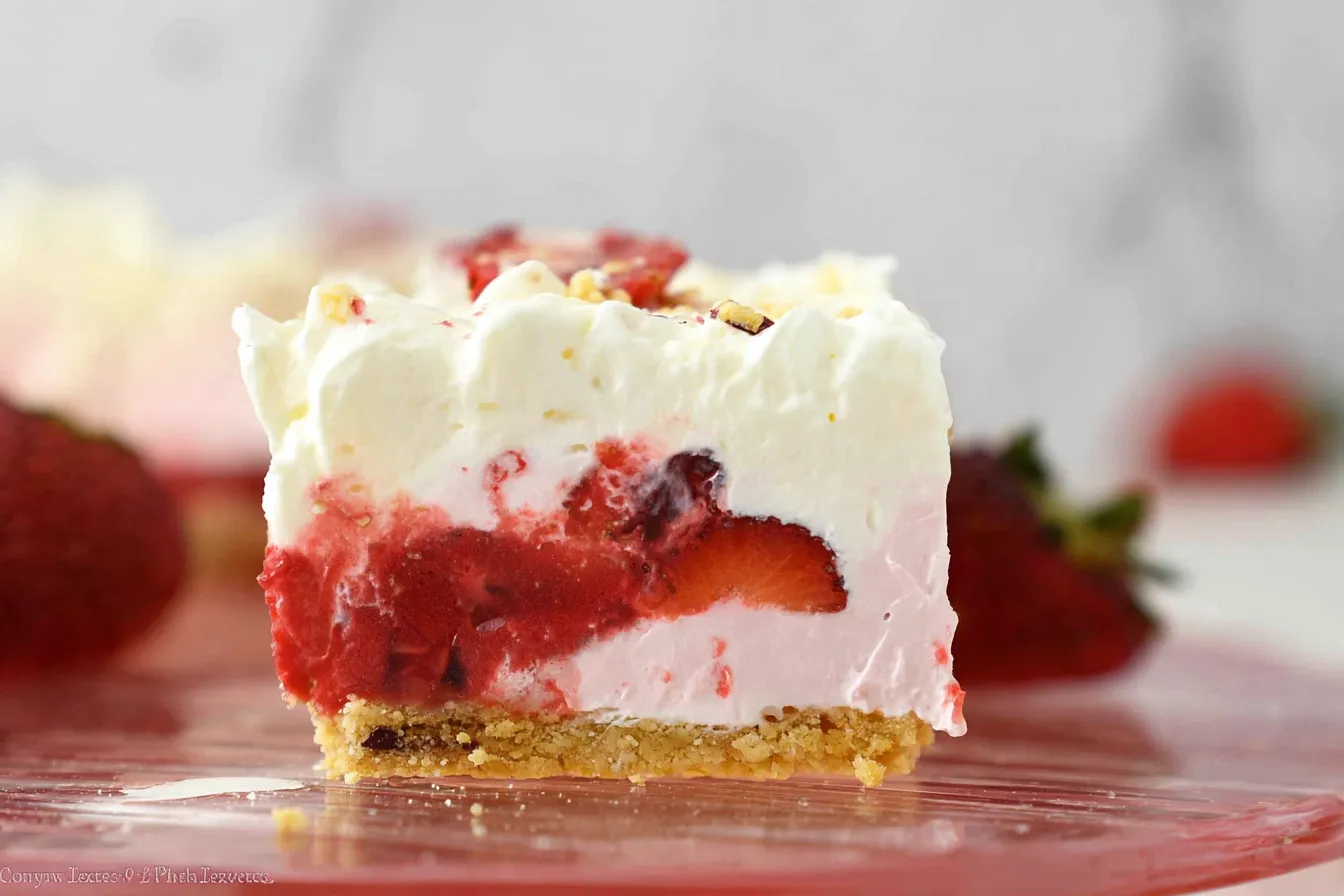 No-Bake Strawberry Delight: A Sweet Treat You’ll Love 3 No-Bake Strawberry Delight Dessert