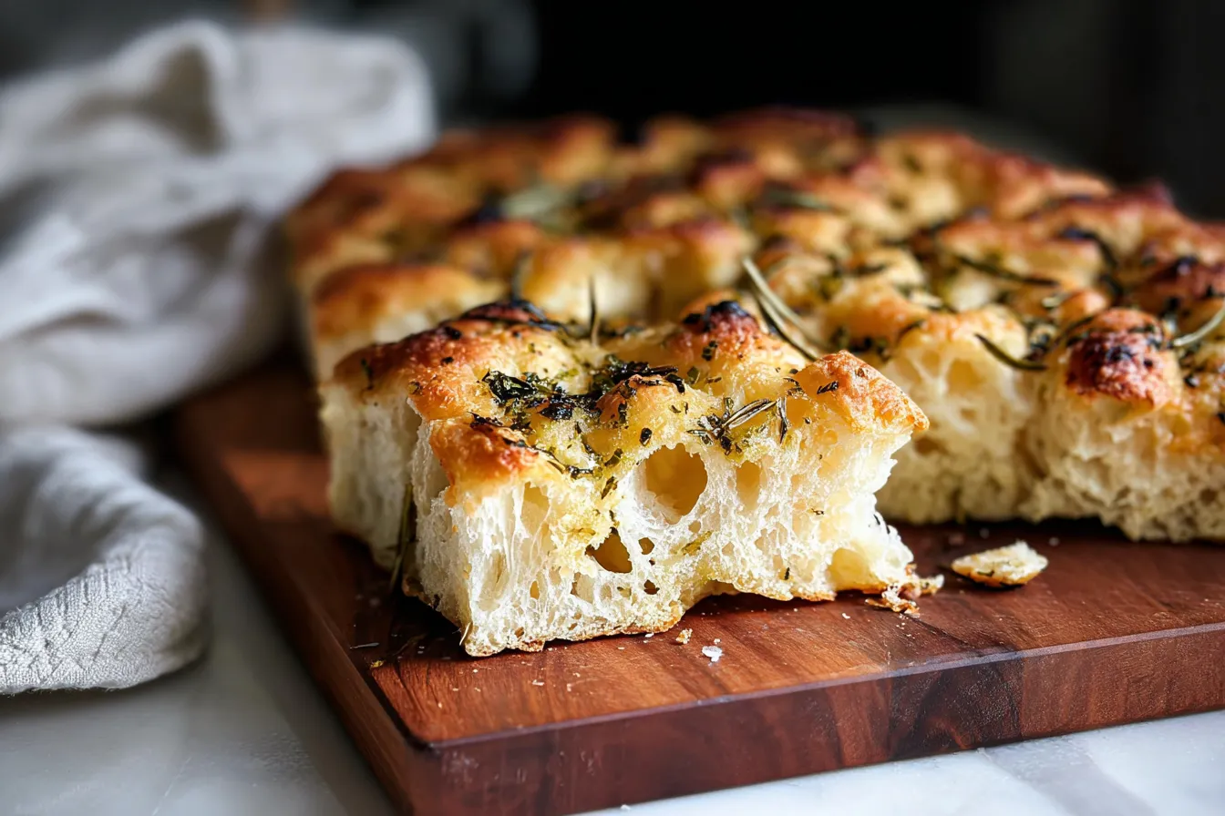 Overnight No Knead Focaccia: Effortless Homemade Delight 4 Overnight No Knead Focaccia