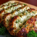 Parmesan Chicken Meatloaf Freshly Baked and Delicious