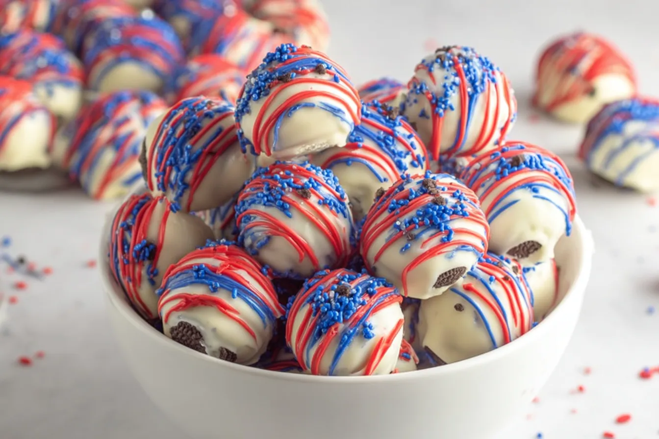 Patriotic Oreo Balls