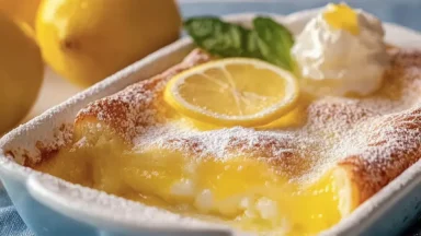 Paul Hollywood’s Favorite One-Bowl Lemon Dessert on a Plate