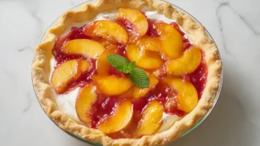 Peach Surprise Pie Freshly Baked Deliciousness
