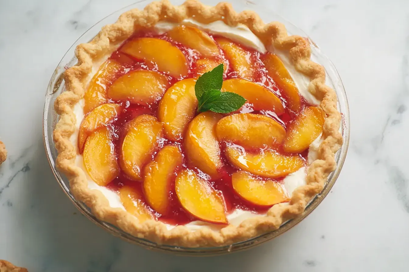 Peach Surprise Pie 