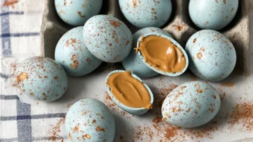 Delicious Peanut Butter Easter Eggs on a Festive Plate