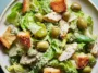 Pesto Caesar Salad with Castelvetrano Olives - Deliciously Fresh