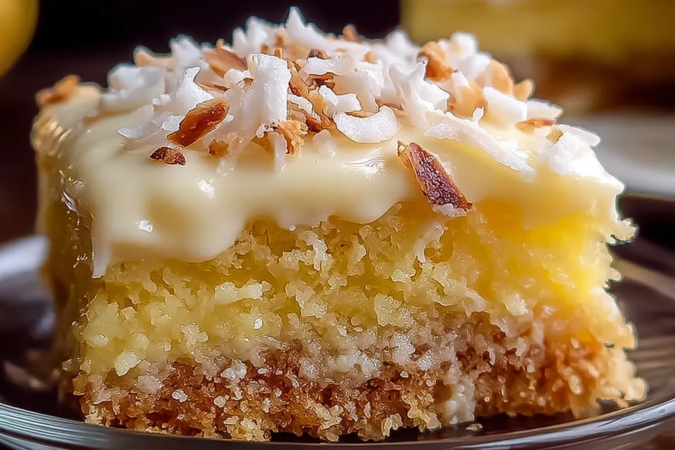 Pineapple Coconut God Bless America Cake 