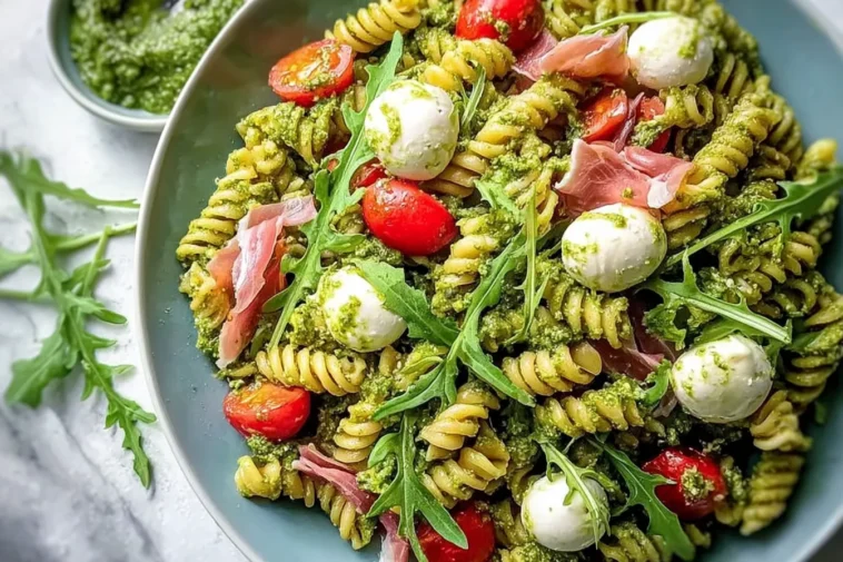 Quick Antipasto Pesto Pasta Salad Ready to Serve