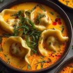 Quick Coconut Curry Soup with Dumplings - Comforting Delight