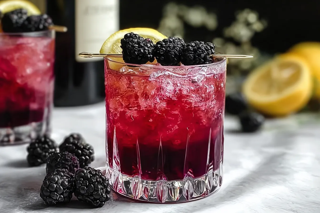 Quick Mulberry Gin Cocktail