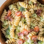 Colorful Ranch Pasta Salad in a Bowl
