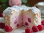 Raspberry Angel Food Cake Slice
