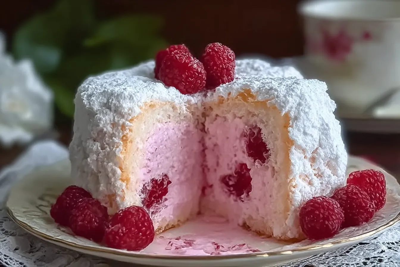 Raspberry Angel Food Cake: A Light and Fruity Dessert Delight