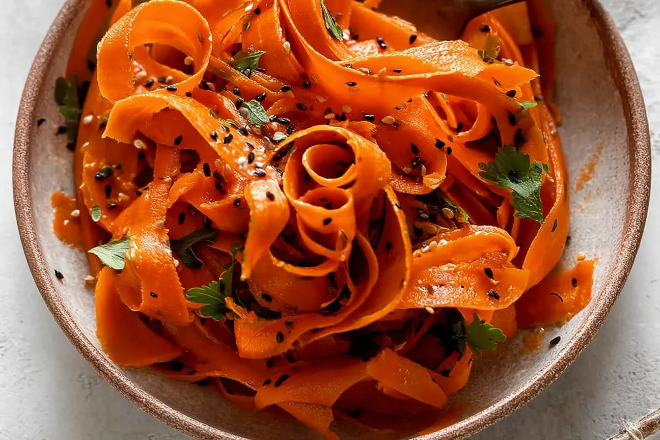 Vibrant Raw Carrot Salad with Fresh Ingredients