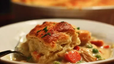 Delicious Red Lobster Biscuit Chicken Pot Pie Freshly Baked