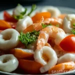 Vibrant Refreshing Mixed Seafood Salad Ready to Serve