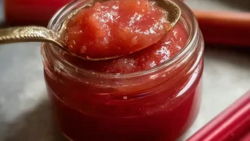 Rhubarb Butter in a Jar: A Homemade Delight