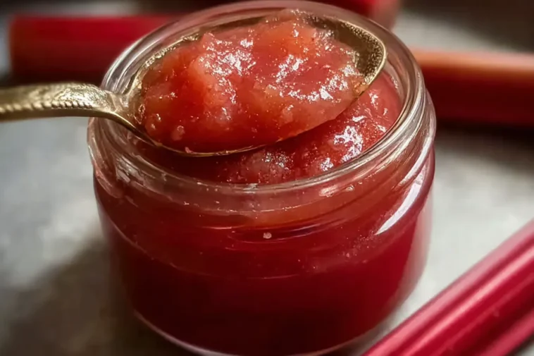Rhubarb Butter in a Jar: A Homemade Delight