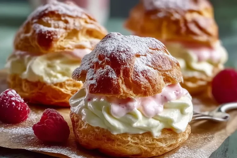 Rhubarb Cream Puffs: A Delightful Spring Treat 3 Delicious Rhubarb Cream Puffs Ready to Enjoy