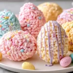 Colorful Rice Krispies Easter Egg Treats