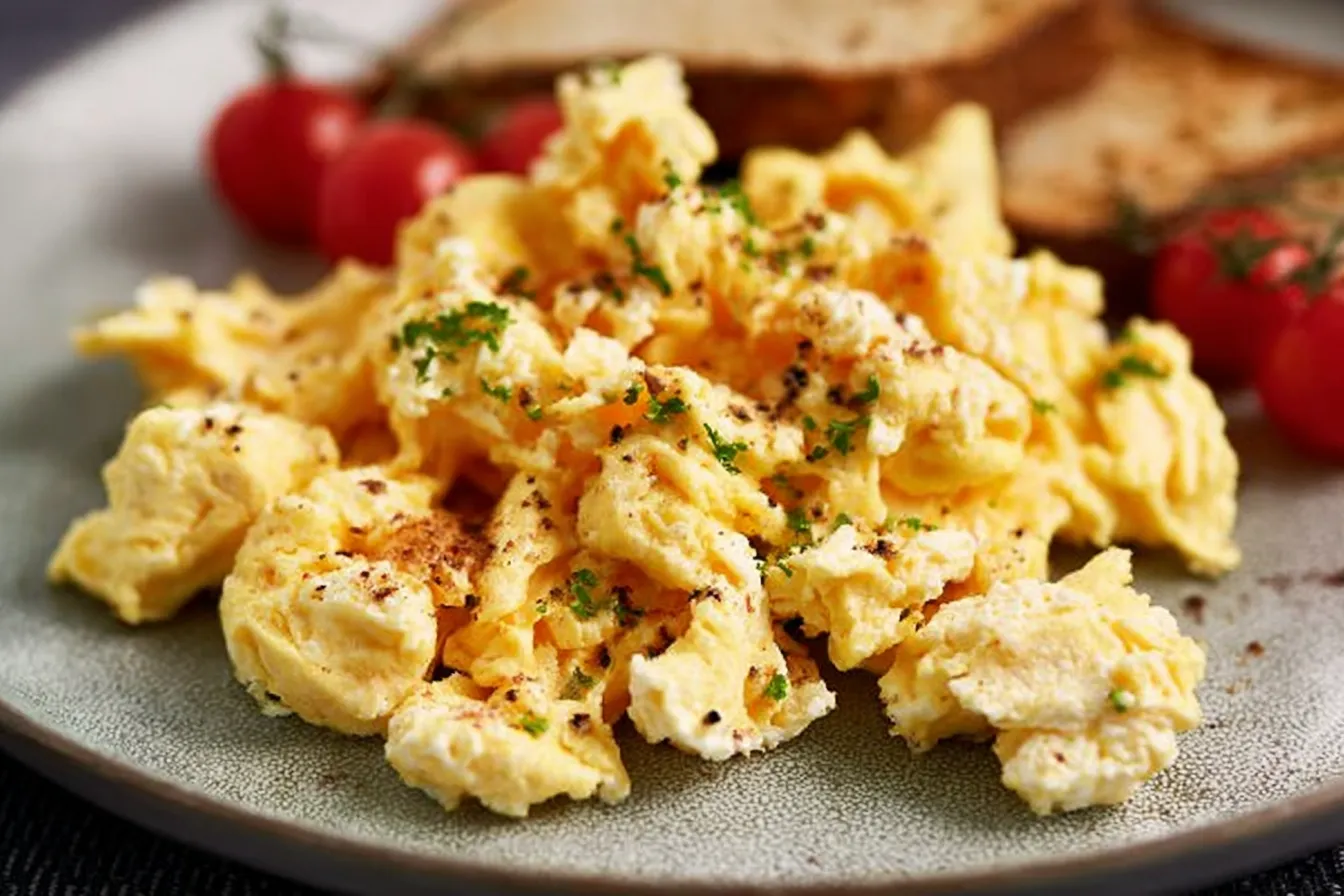 Scrambled Eggs with Cottage Cheese