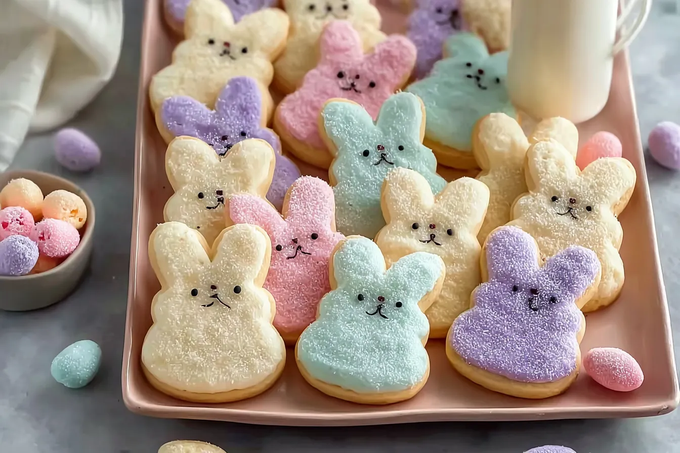 Soft Buttercream Bunny Cookies Ready for Spring Celebrations