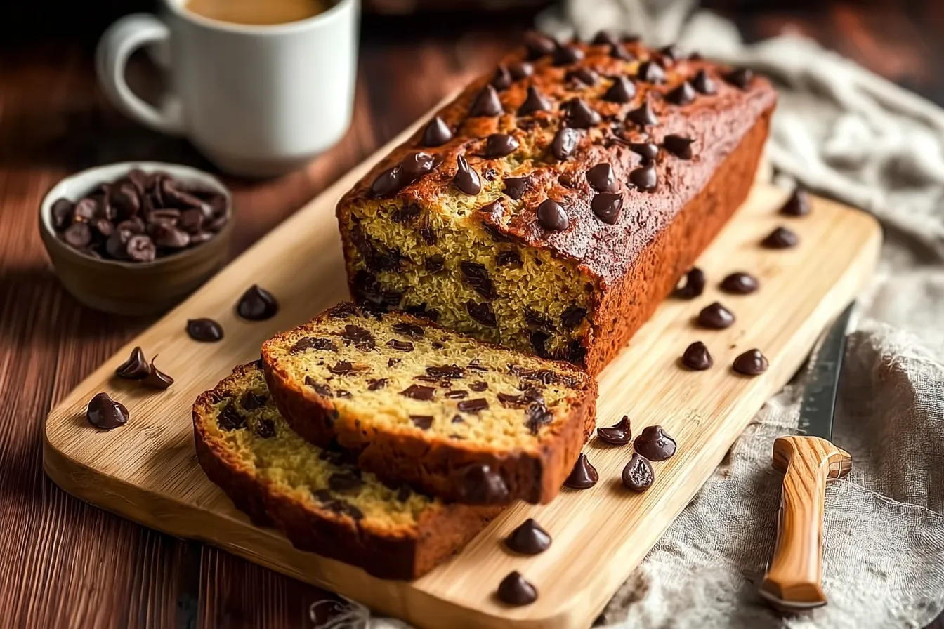 Soft & Delicious Chocolate Chip Zucchini Bread