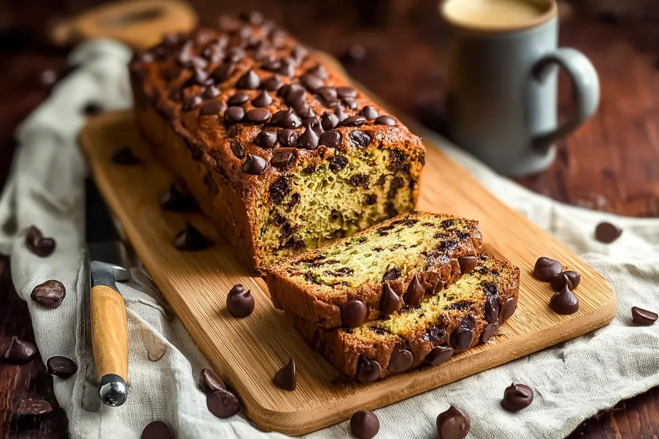 Soft & Delicious Easy Chocolate Chip Zucchini Bread Recipe 