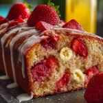 Freshly Baked Strawberry Banana Bread