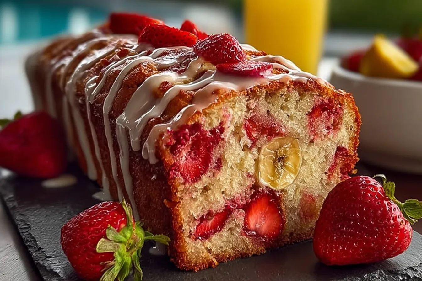 Strawberry Banana Bread 