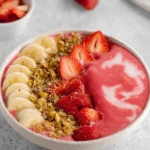 Refreshing Strawberry Banana Smoothie Bowl Ready to Enjoy