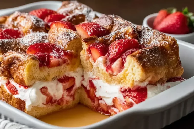 Strawberry Cream Cheese French Toast Bake – Savory & Sweet