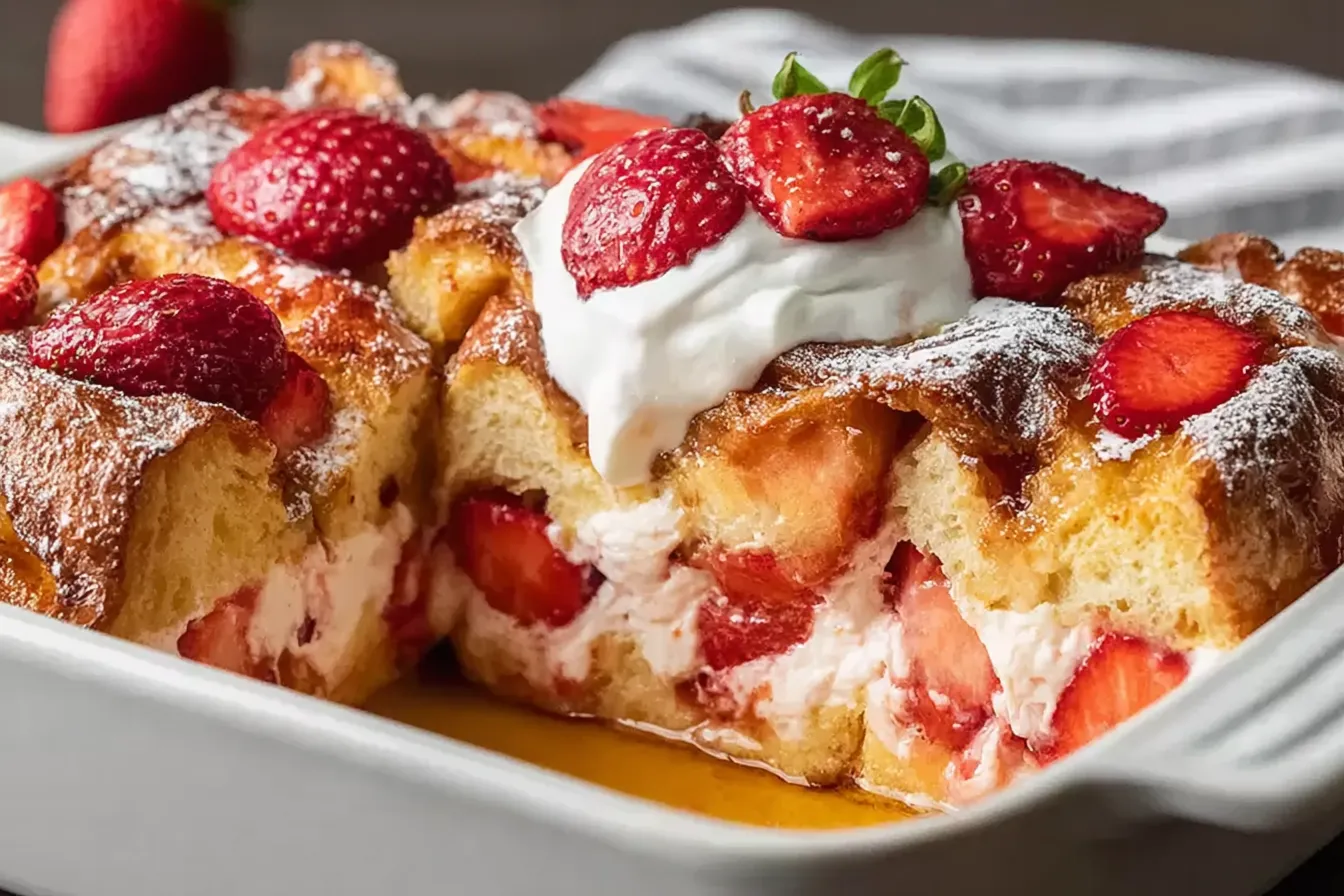 Strawberry Cream Cheese French Toast Bake – Perfect Creamy Brunch