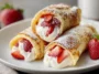 Delicious Strawberry Cream Cheese Stuffed Pancake Rolls