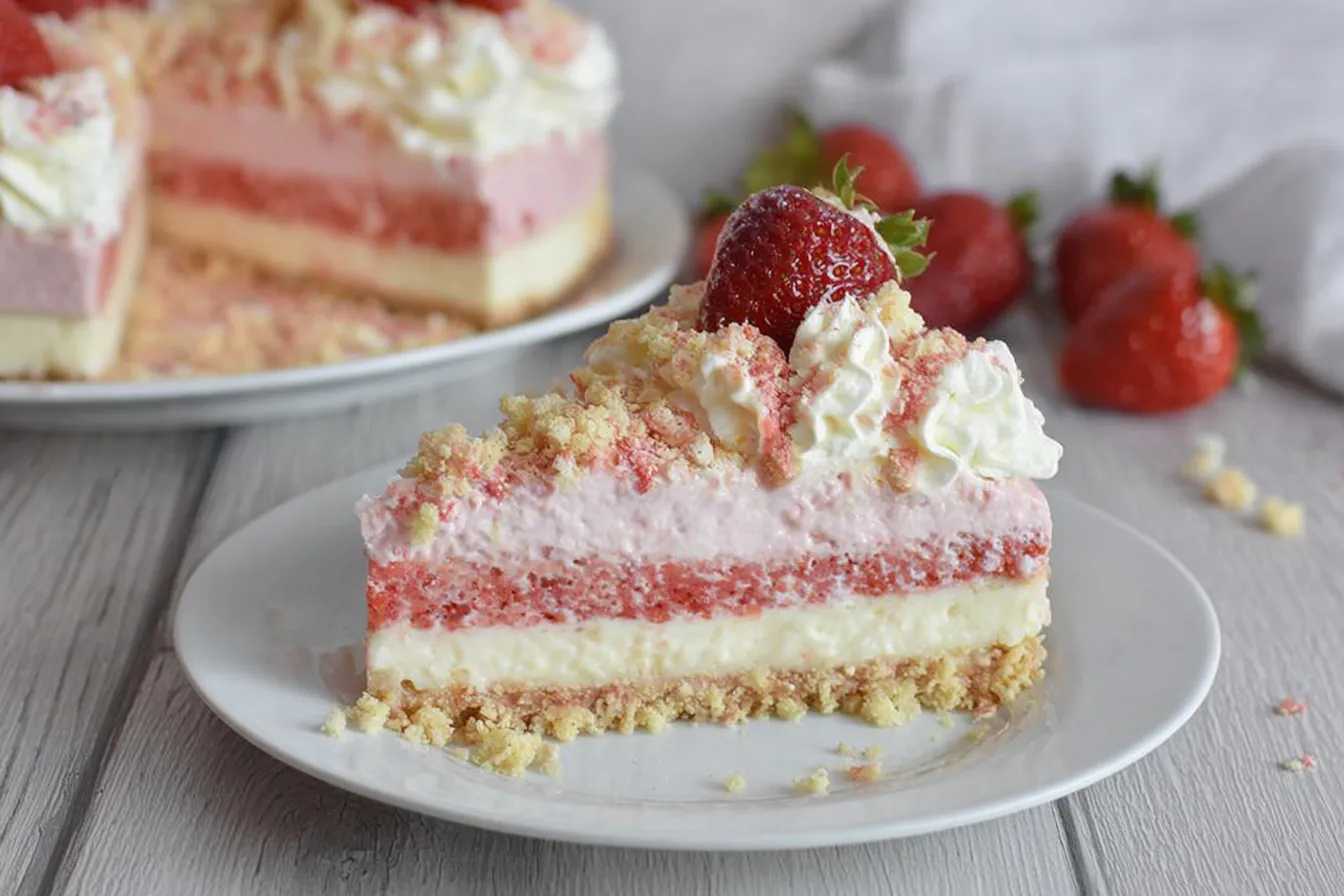 Strawberry Crunch Cheesecake Recipe