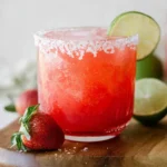 Refreshing Strawberry Lime Mocktail Margarita Ready to Serve