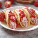 Delicious Strawberry Pancake Tacos Ready to Enjoy