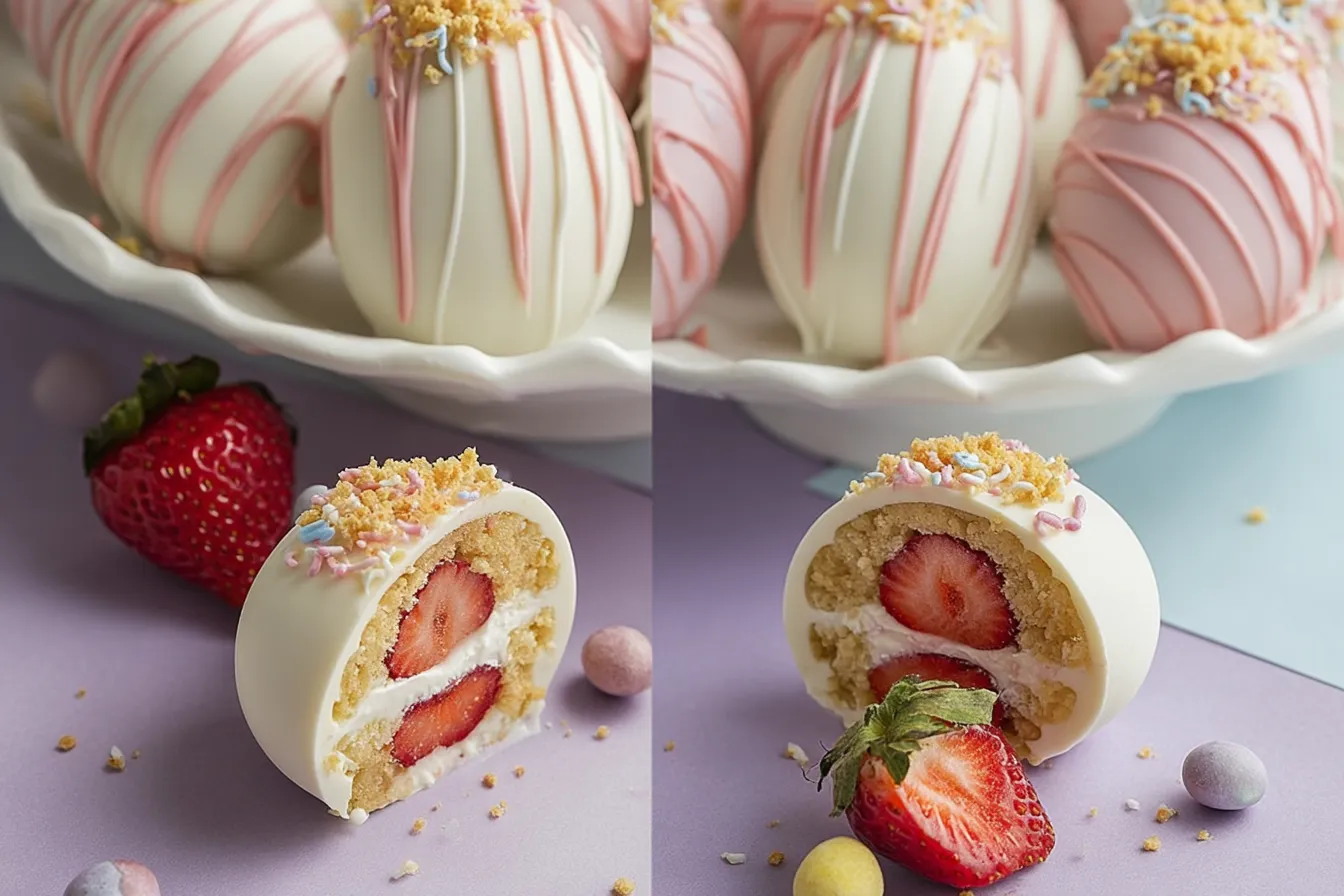 Strawberry Shortcake Easter Egg Bombs – An Irresistible Treat! 4 Strawberry Shortcake Easter Egg Bombs – A Decadent Spring Treat!