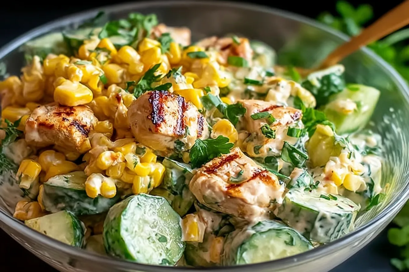 Street Corn Creamy Cucumber Chicken Salad: A Delicious Delight 4 Street Corn Creamy Cucumber Chicken Salad: An Amazing Ultimate Recipe